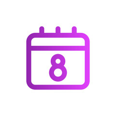 8 march gradient icon