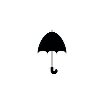 Umbrella icon. Simple style insurance poster background symbol. Umbrella brand logo design element. Umbrella t-shirt printing. vector for sticker.