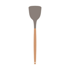 steel spatula flat design vector illustration. kitchen utensils icon