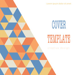 Color mosaic. Abstract design of a poster, banner, poster, cover or postcard. Corporate style layout. The idea of the interior, prints and decorations. Layout for creative design