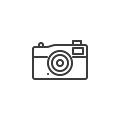 Photo camera line icon