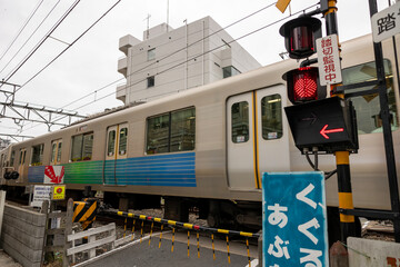 踏切 信号機 電車