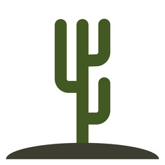 Logo succulent cactus, icon flower cactus design, summer office nature