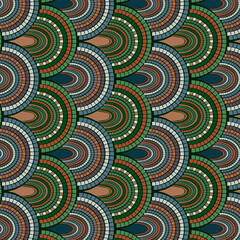 Seamless wavy pattern. Fish scales simple seamless repeat pattern, vector pattern, geometric background.