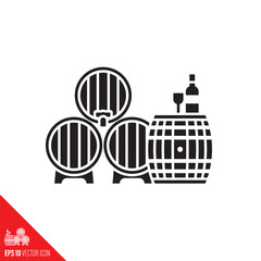 Wine tasting concept vector icon