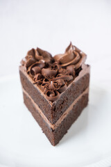 Slice of chocolate cake 