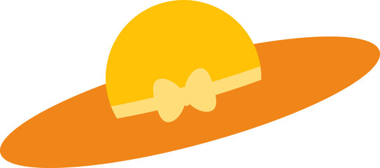 Beach Hat Illustration