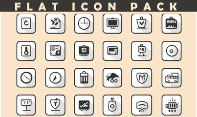 Vector set of flat web icons. Seo, digital marketing, development, business and finance, e-commerce and shopping icons, web design