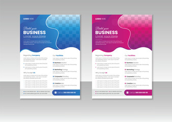 Corporate business flyer template design template. vector design for Brochure, AnnualReport, Magazine, Poster, Corporate Presentation, Portfolio, Flyer, Business Presentation, Portfolio, infographic, 