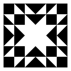 Barn quilt symbol icon 
