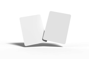 Floating of Double Playing Cards