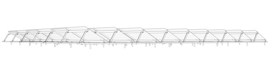 Solar Panel Concept. Vector