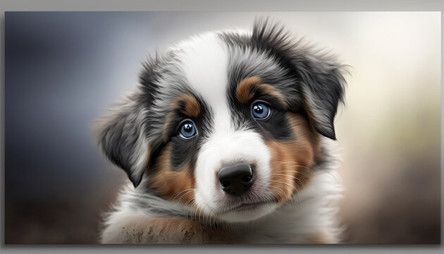 Cute Australian Shepard Puppy