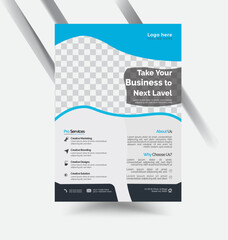 Professional creative unique modern flyer design template