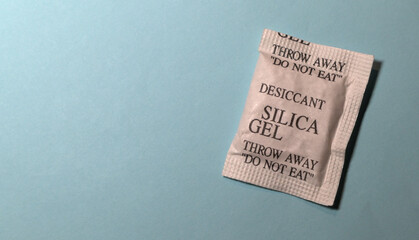 Silica gel or desiccant .