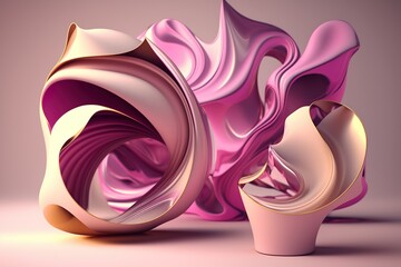 Hues and Highs 3D ART Elevating the Senses with Vivid and Bold Color Palettes AI Generated Illustration