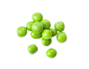 Green peas isolated on transparent png