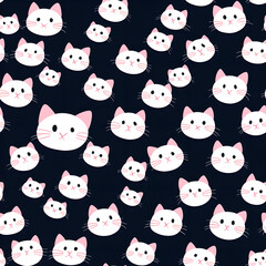 seamless pattern with cats