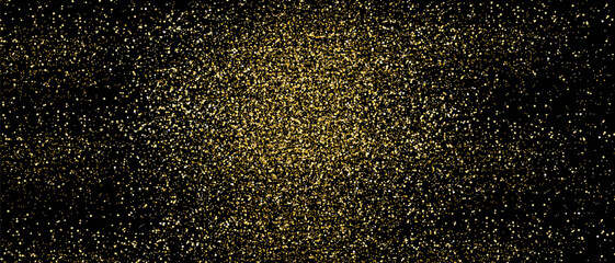 Gold glitter background, vector. Golden glitter background for greeting card, cover, wallpaper and banner. Backdrop for brochure, vip flyer and party leaflet. Abstract concept, vector illustration
