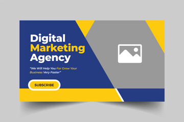 Creative business YouTube thumbnail design