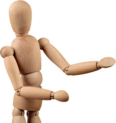 Miniature wooden mannequin