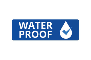 Water proof flat Vector and icon design.