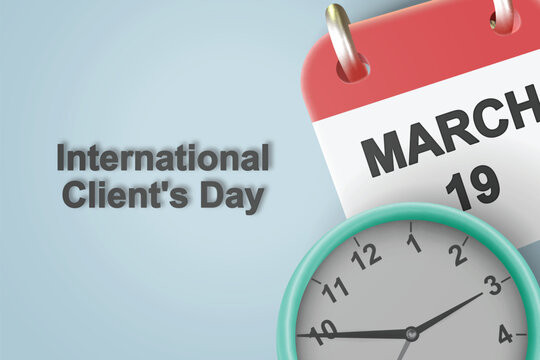 International Clients Day background.
