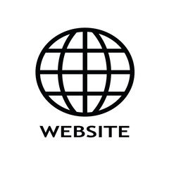 Website symbol icon. Vector illustration.