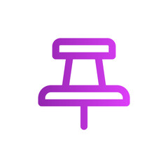 push pin gradient icon