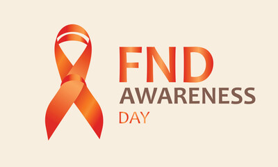 FND Awareness Day. Template for background, banner, card, poster 