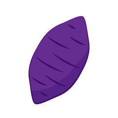 Sweet potato. Organic healthy vegetable. Fresh natural root. Made in vector cartoon flat style. Roasted sweet potato. Japanese Sweet potato.