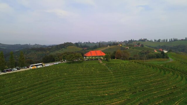 Malek is a charming wine cottage located in Svetinje, a small village in the northeastern part of Slovenia. This traditional cottage is surrounded by rolling hills and vineyards.