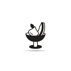 ice cream icon on white background