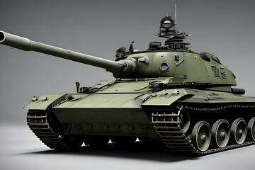 Military tank in the world. Generative AI illustrations