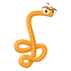 Obraz premium Vector illustration of an Ebola Virus in cartoon style isolated on white background