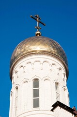 Domes of the Holy Trinity Church, Orenburg, Russia