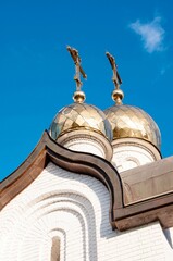 Domes of the Holy Trinity Church, Orenburg, Russia