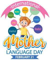 International mother language day banner