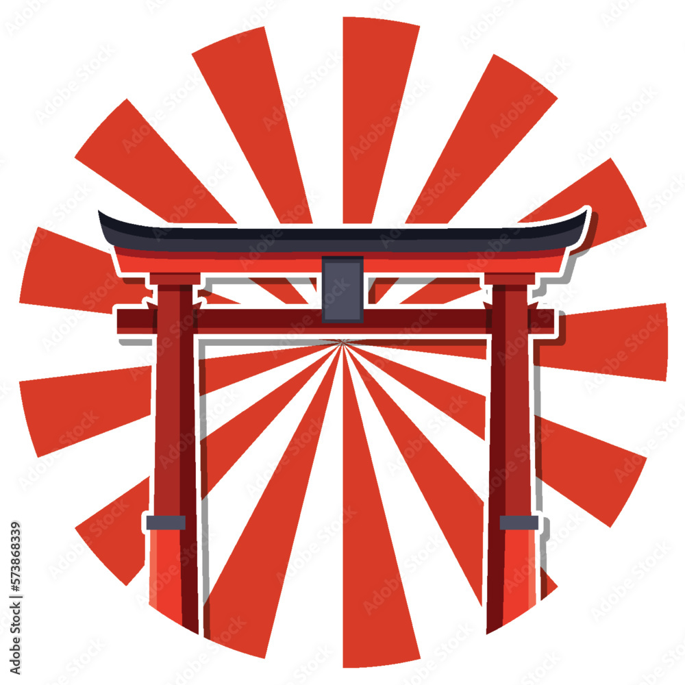 Wall mural Torii gate Japanese nation tradition symbol