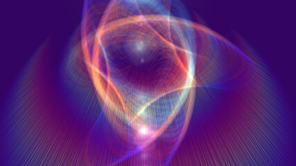 Abstract luminous rotating background with rays