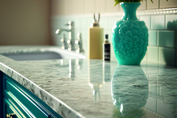 Bathroom counter for product display