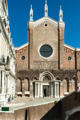 Venezia. Facciata della Basilica dei Santi Giovanni e Paolo
