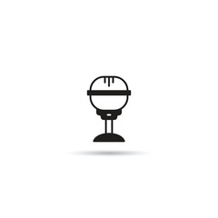 microphone icon on white background