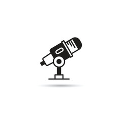 microphone icon on white background