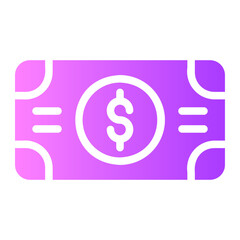 money gradient icon