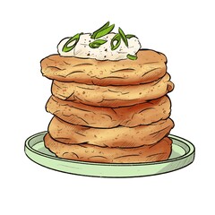 stack of pancakes