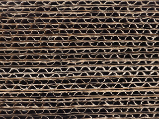 brown corrugated cardboard texture background