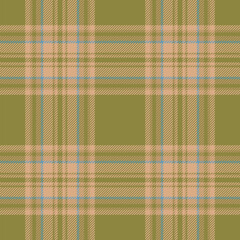 Plaid seamless pattern. Check fabric texture. Vector textile print.