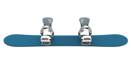 Snowboard with Bindings Isolated