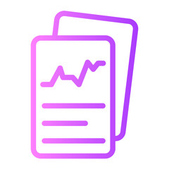 market analysis gradient icon